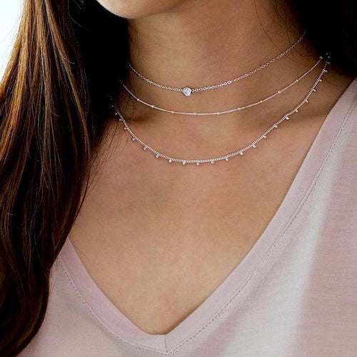 Satellitenkette Halskette