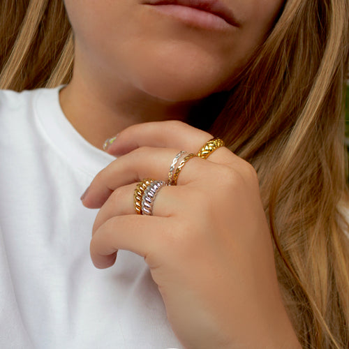 Croissant dome ring store