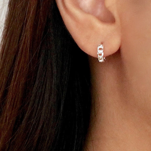 Cuban Chain Hoop Earrings – J&CO Jewellery