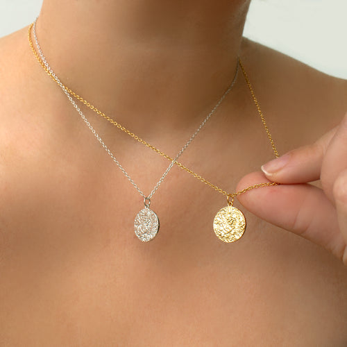 Vintage Disc Necklace