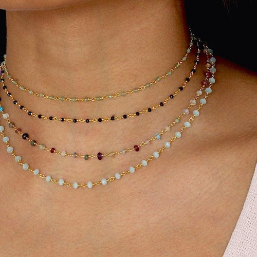 Lite Aqua Agate Choker