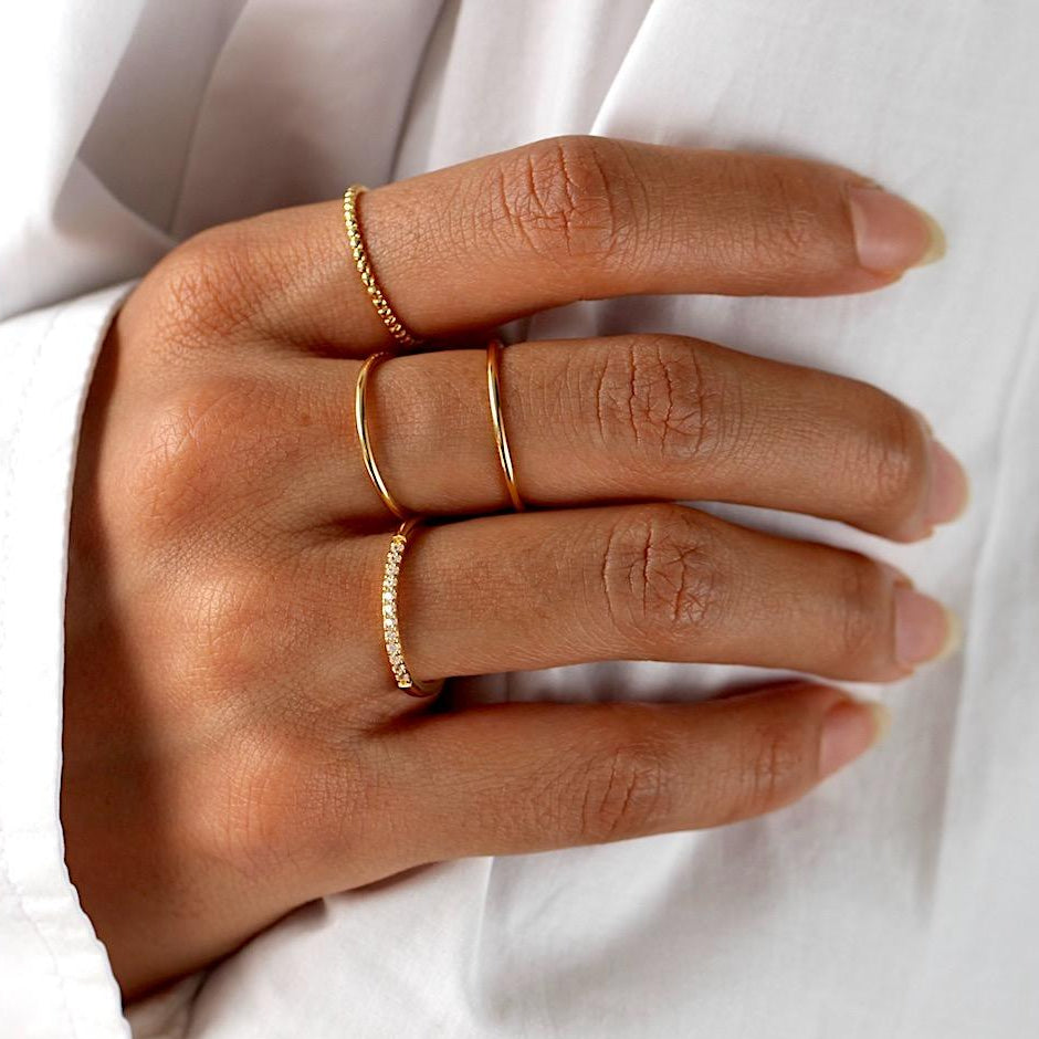 Boble Bold Ring Guld