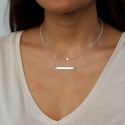 Collier à barre horizon