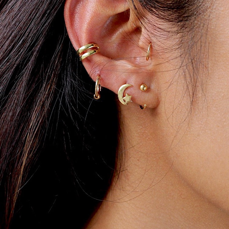 イヤリング Double Line Pave Ear Cuff #3125 Double Line Earcuff（イヤーカフ）｜and cloud（アンドクラウド