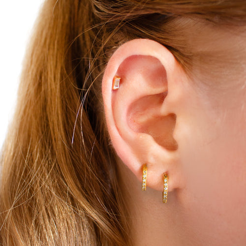 MARIA TASH 8mm 14-karat gold pearl hoop earring | NET-A-PORTER
