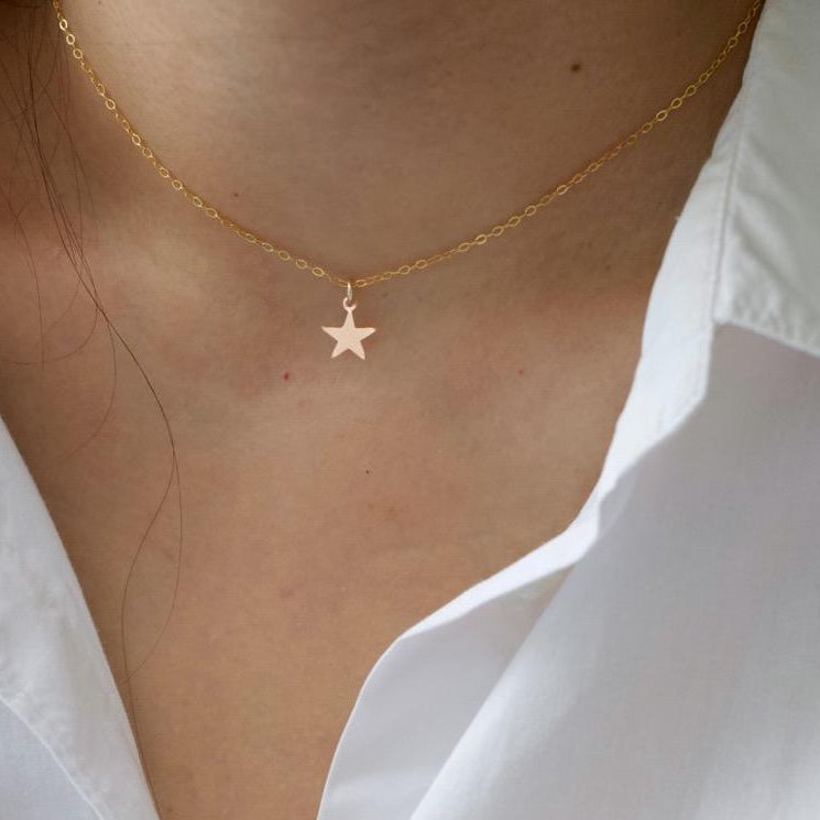 Golden Star Choker Necklace