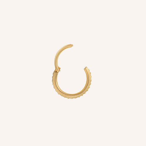 14k Gold Pave Solid Pave sin problemas