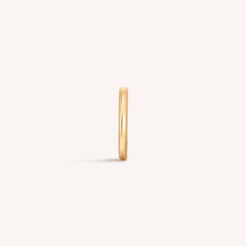 14K Solid Tiny Gold Hinged Hoop Clicker
