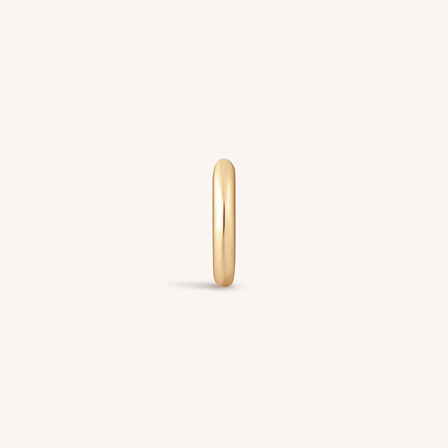14K Solid Mini Classic Gold Hoop Earring