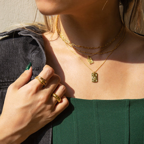 Shooting Moon Stars Necklace