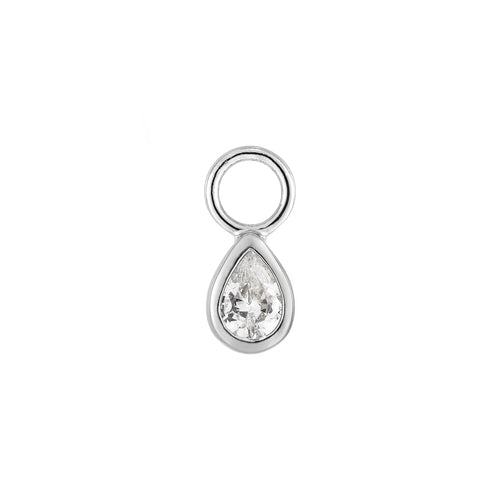 Teardrop CZ Charm