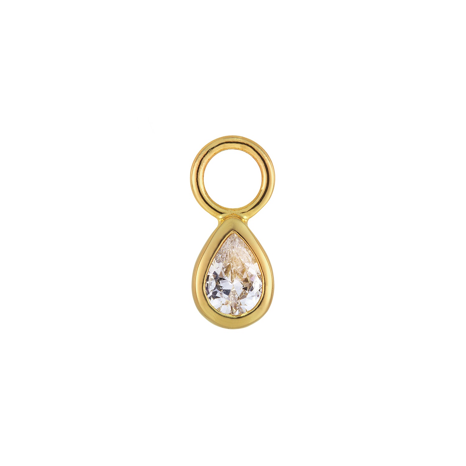 Teardrop CZ Charm