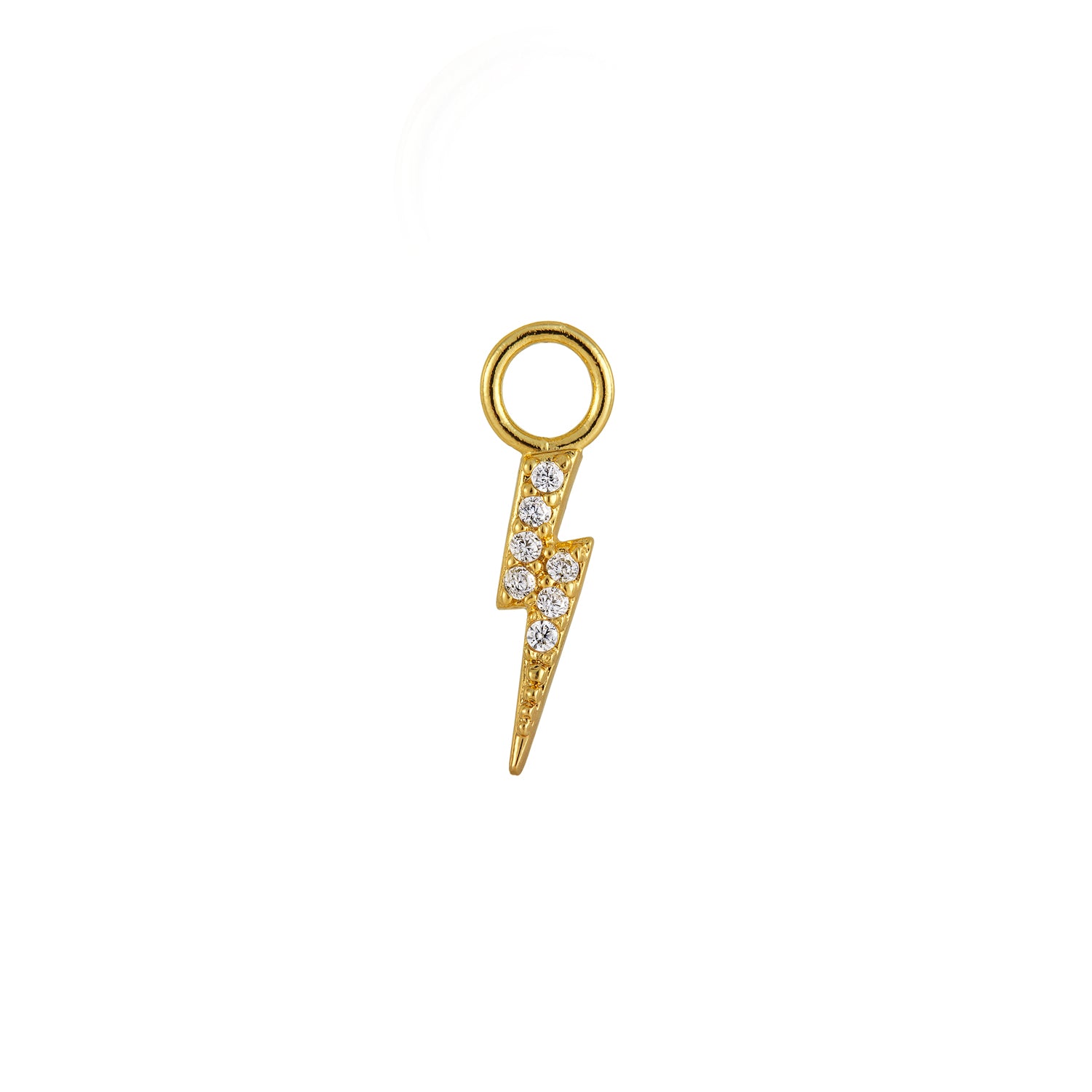 Pave Lightning Charm