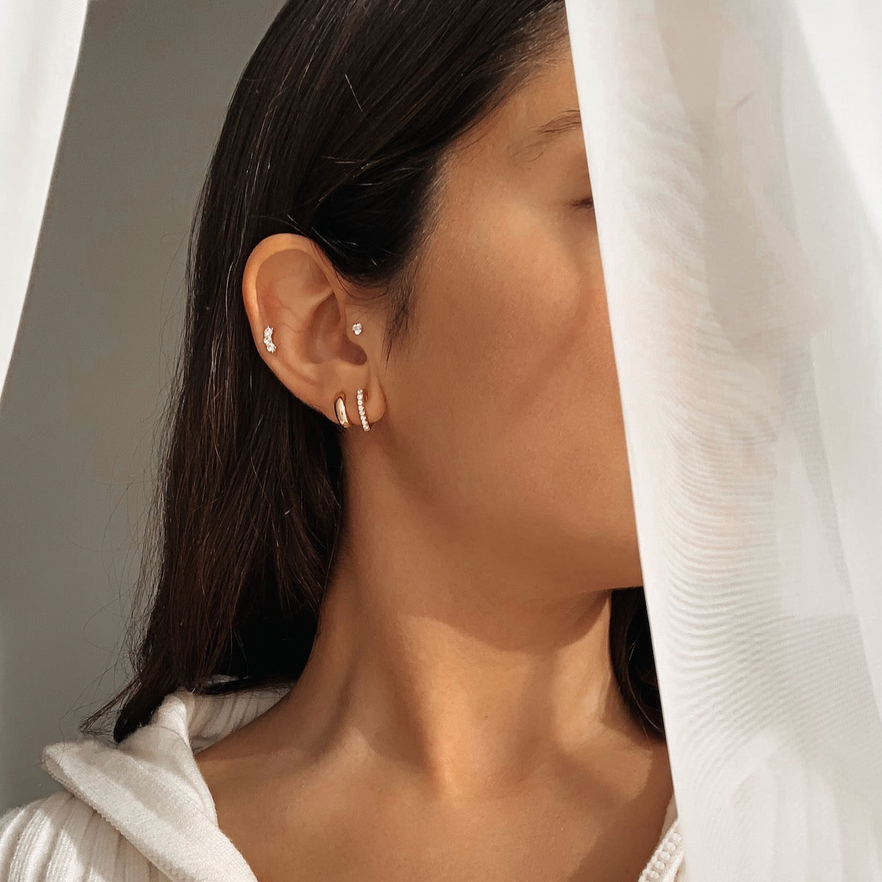 Small LV silver earrings – Maria's Joyeria