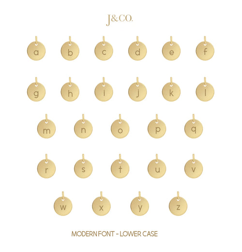Personalized Disc Beaded Bracelet Gold