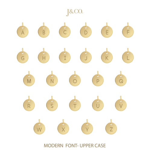 Personalized Disc Beaded Bracelet Gold