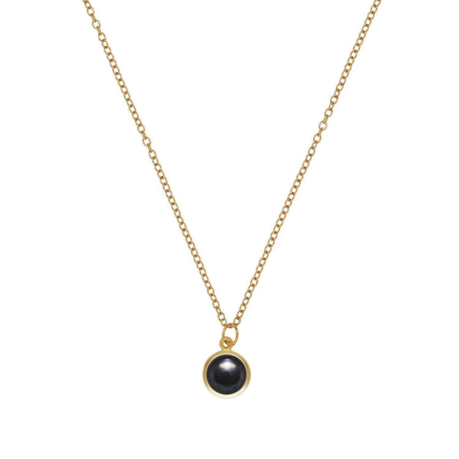 Black Onyx Bezel Necklace – J&CO Jewellery