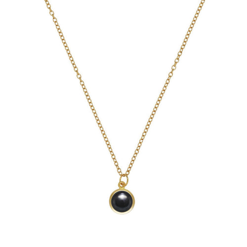Black Onyx Bezel Necklace – J&CO Jewellery