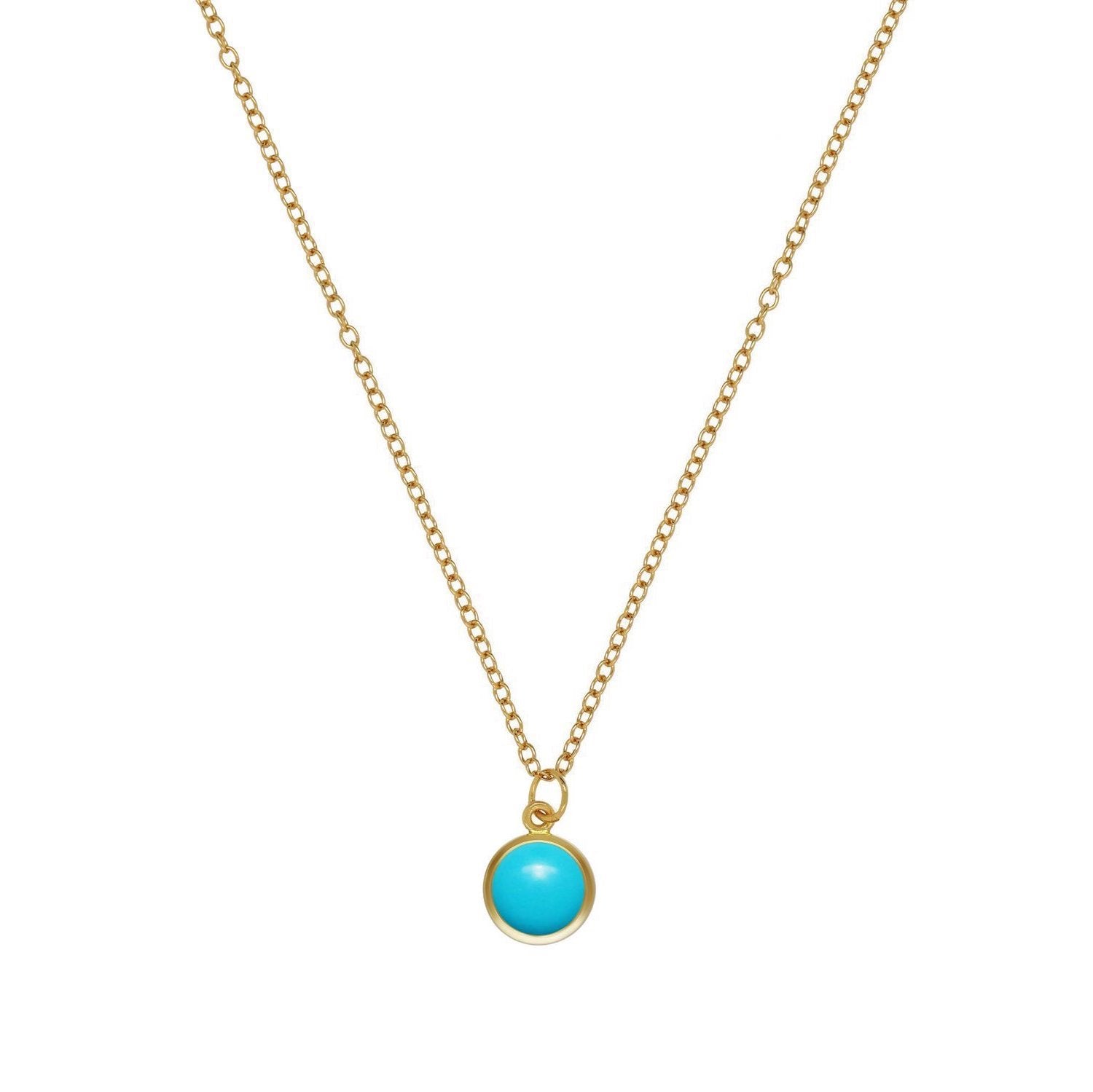 Turquoise Bezel Necklace J CO Jewellery