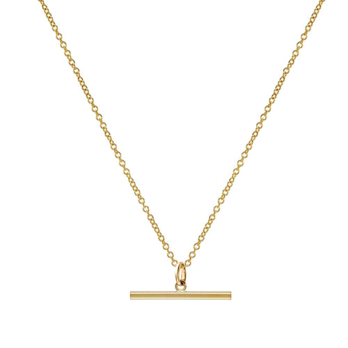 Diamond Cut T-Bar Necklace | 9 Carat Gold T-Bar | Seoidin Jewellery –  Seoidín