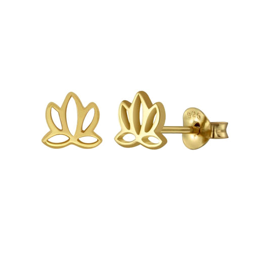 Lotus Stud Earrings – J&CO Jewellery