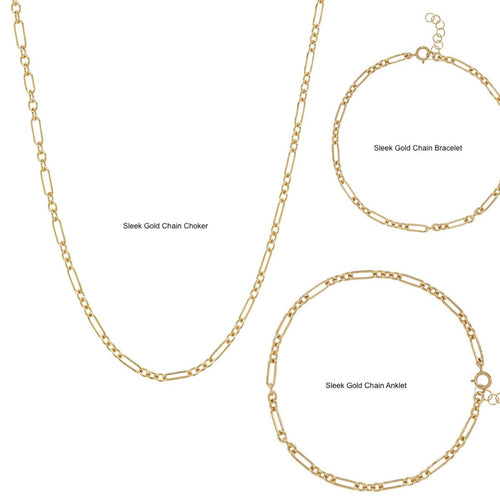 Sleek Chain Gold Choker