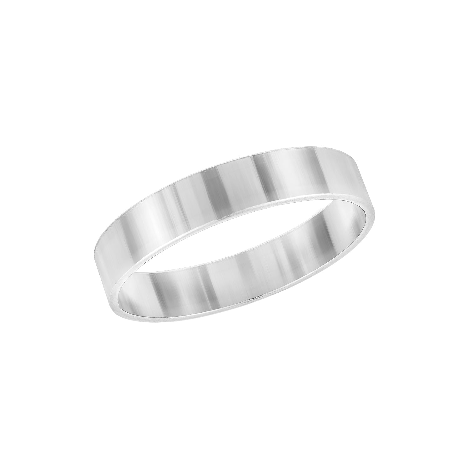 J&CO Jewellery Thick Stacking Ring Silver US 5 US 5
