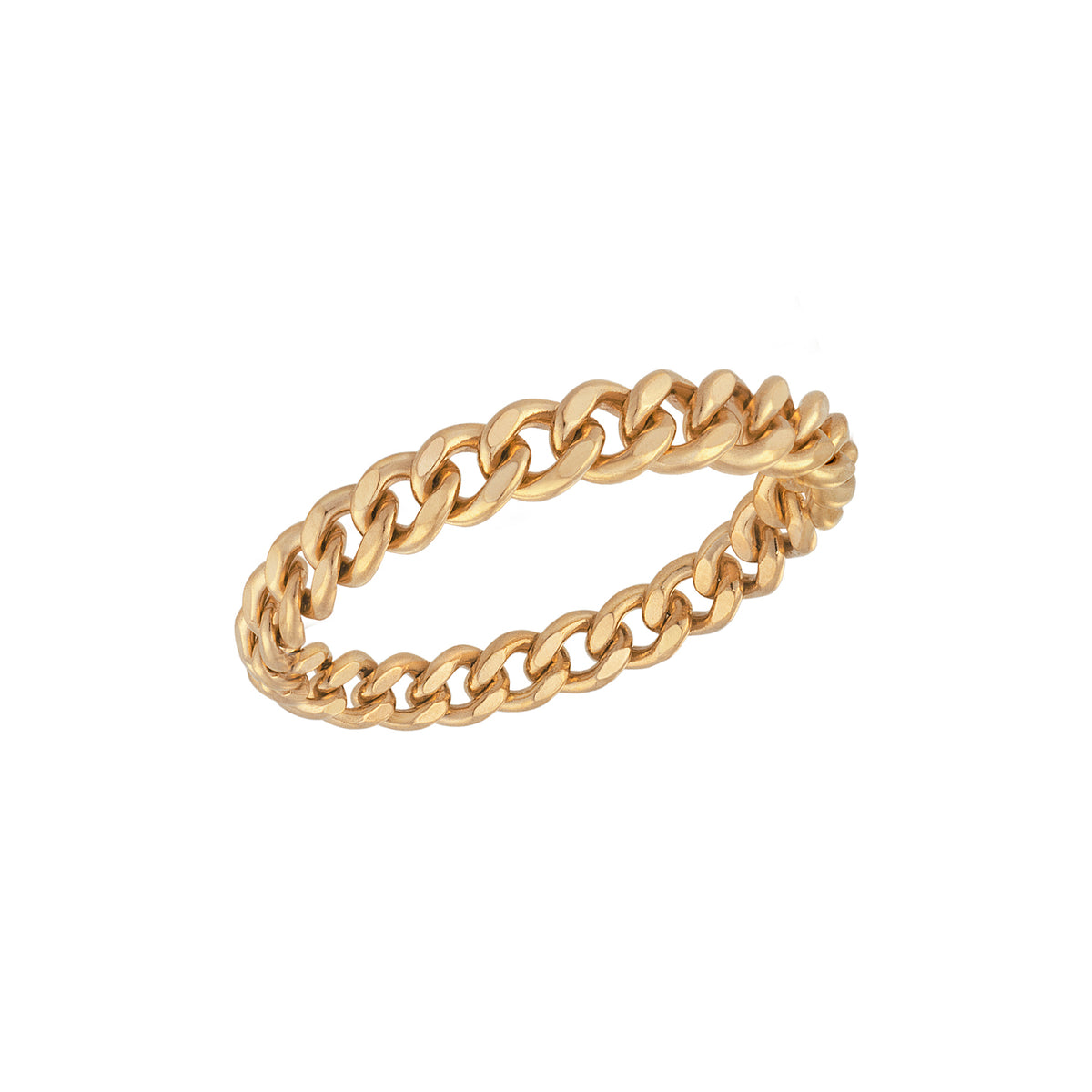 Curb Chain Gold Ring J&CO Jewellery