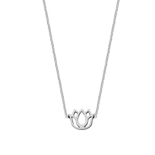Lotus flower cheap necklace pandora