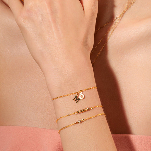 Funkelnde Lünette Armband
