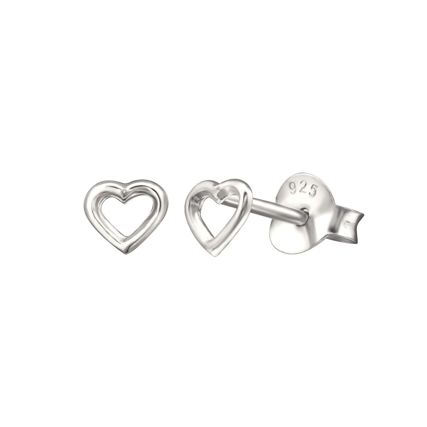 Baby Open Heart Stud Earrings – J&CO Jewellery