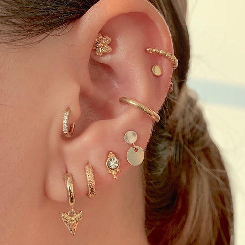 Vintage Huggie Earrings