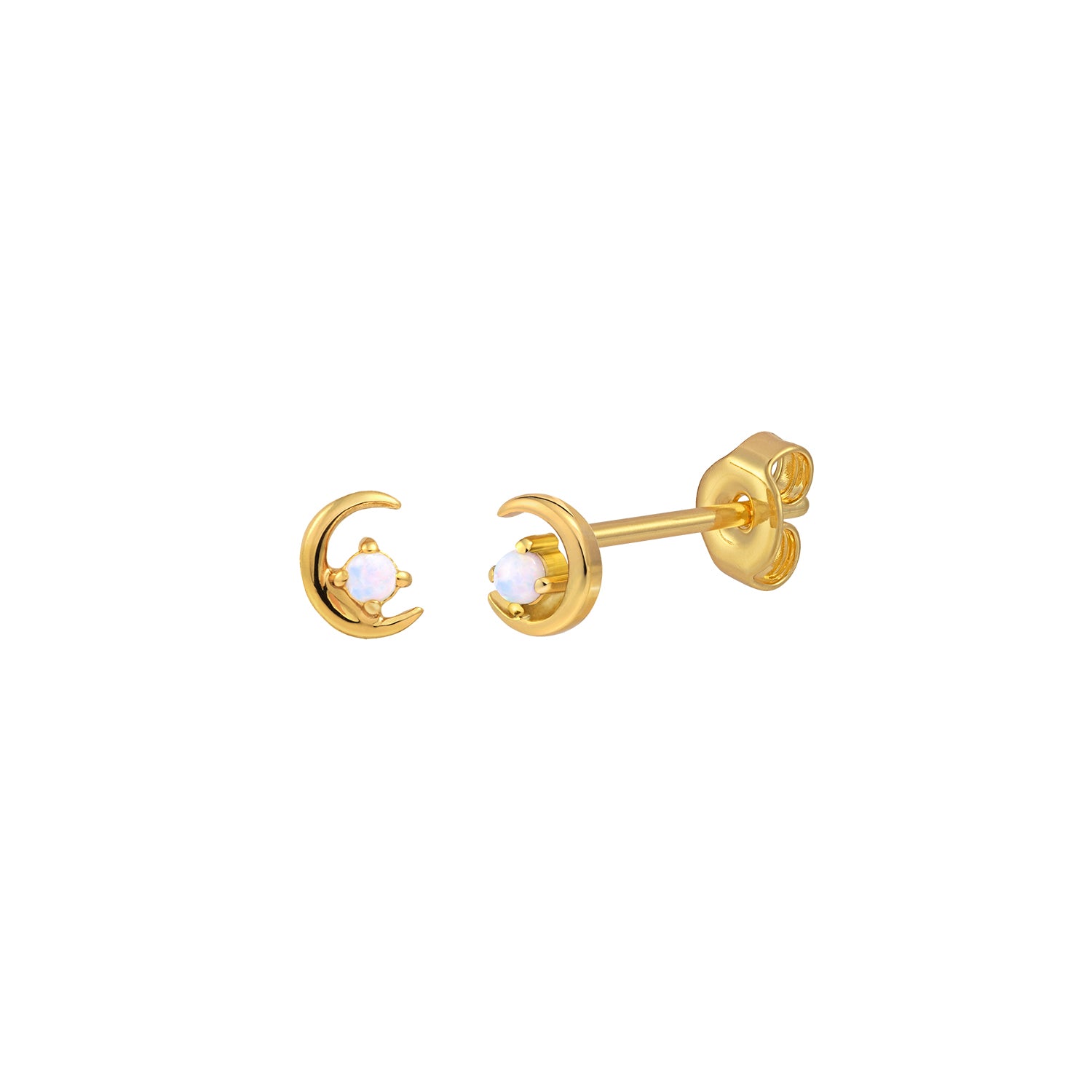 Opal moon earrings deals