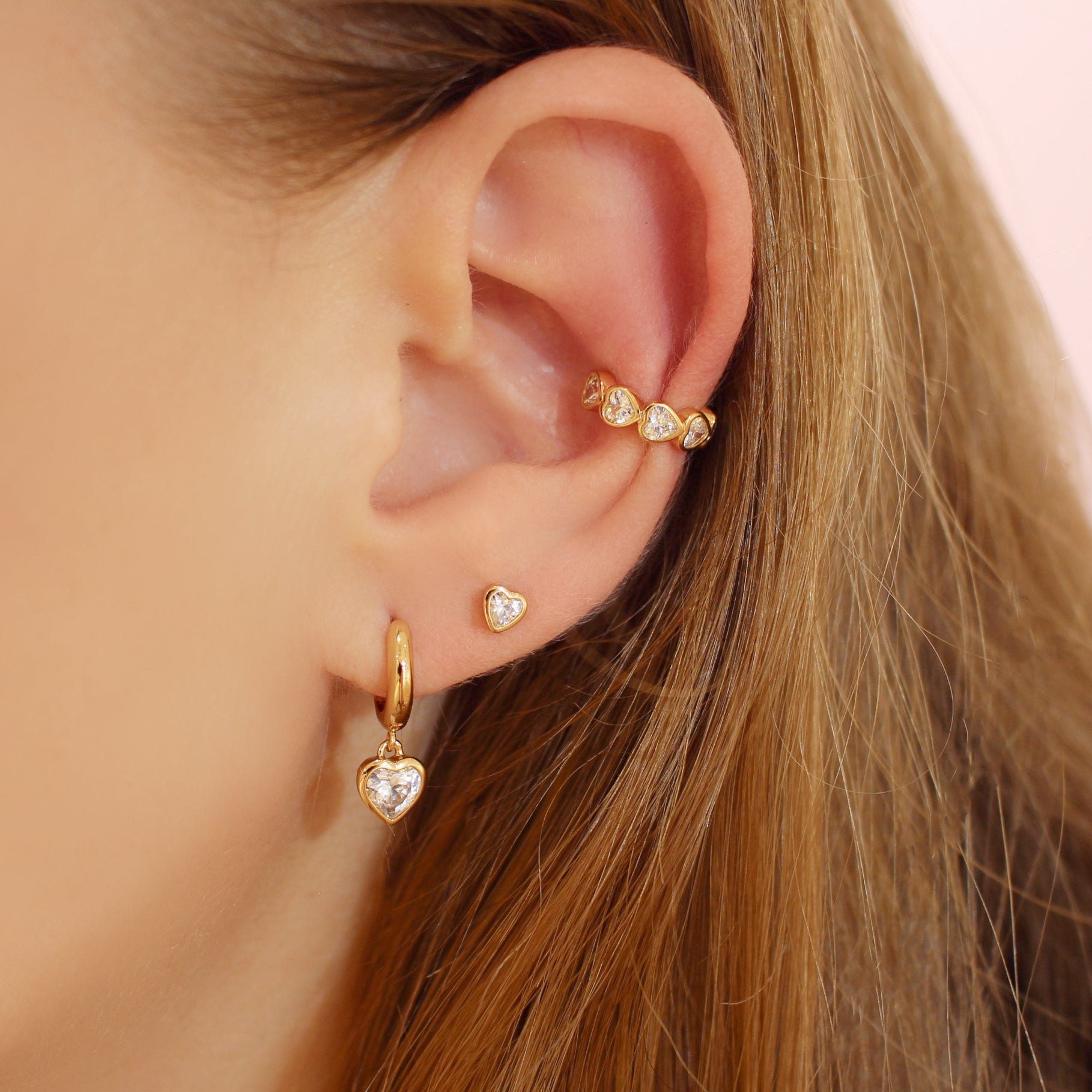 Sparkle Heart Band Ear Cuff – J&CO Jewellery