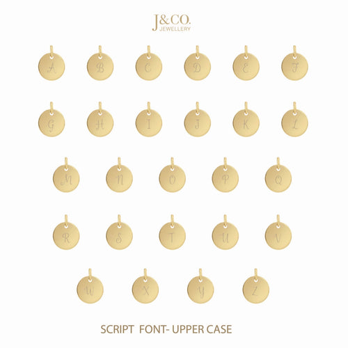 Personalized Disc Beaded Bracelet Gold