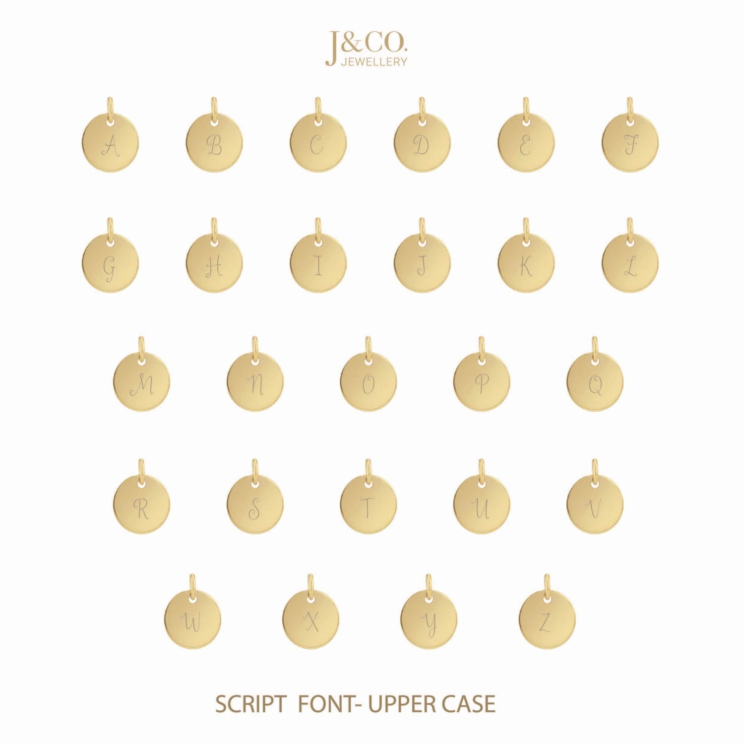 Personalized Disc Beaded Bracelet Gold
