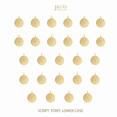 Personalized Disc Beaded Bracelet Gold