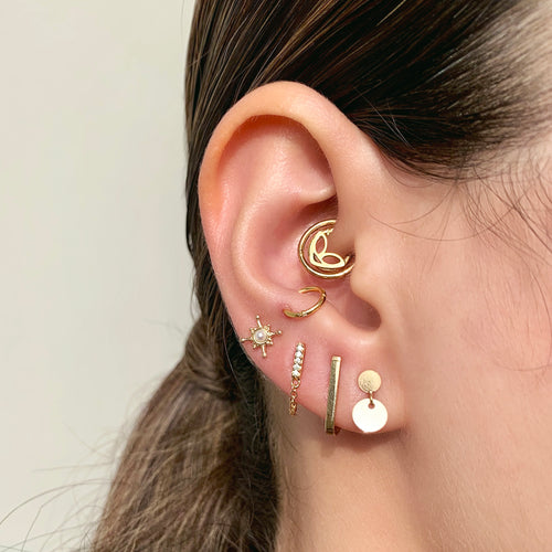 Star Pearl Stud Earrings
