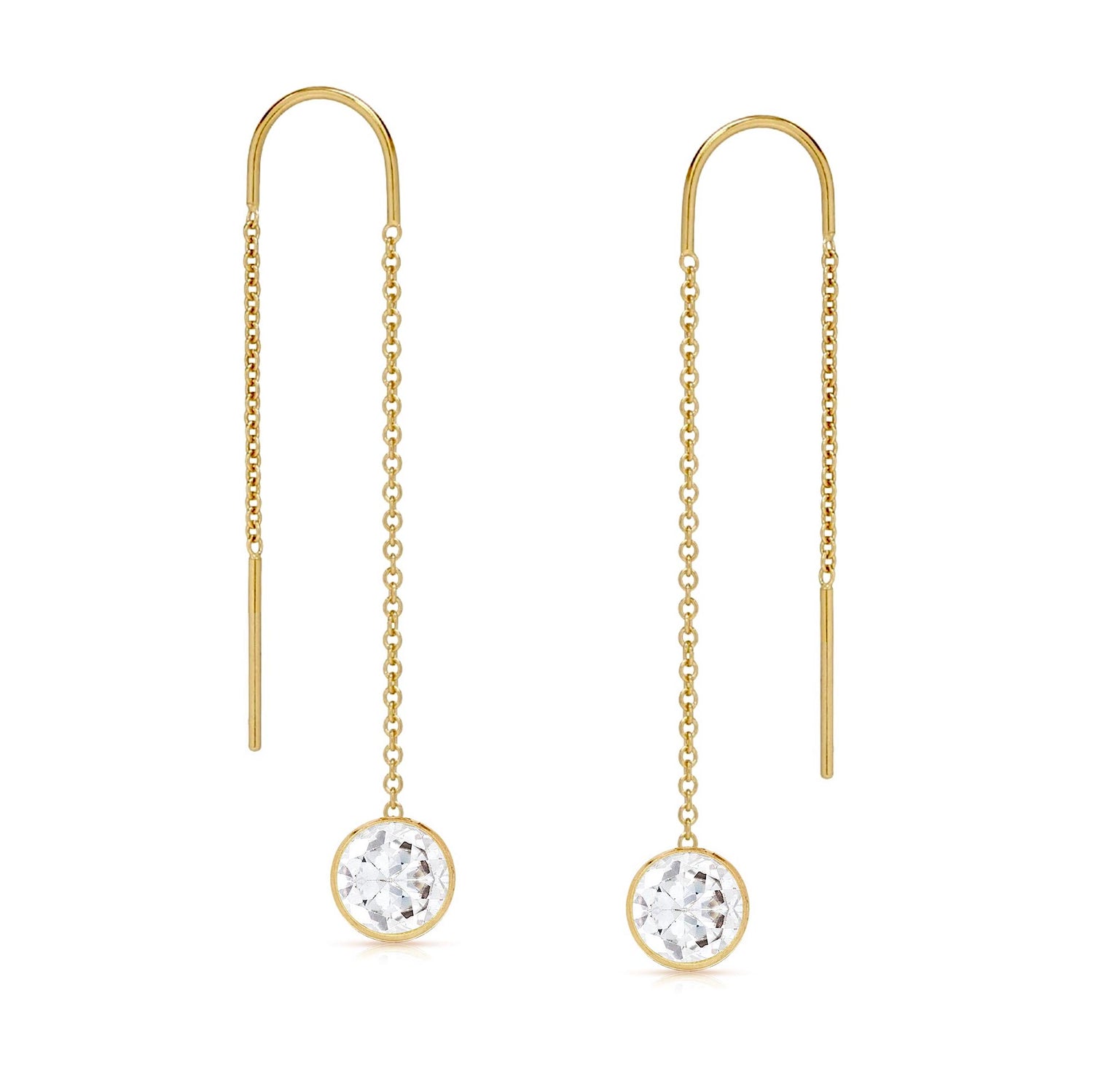 Stunning Bezel Ear Threader