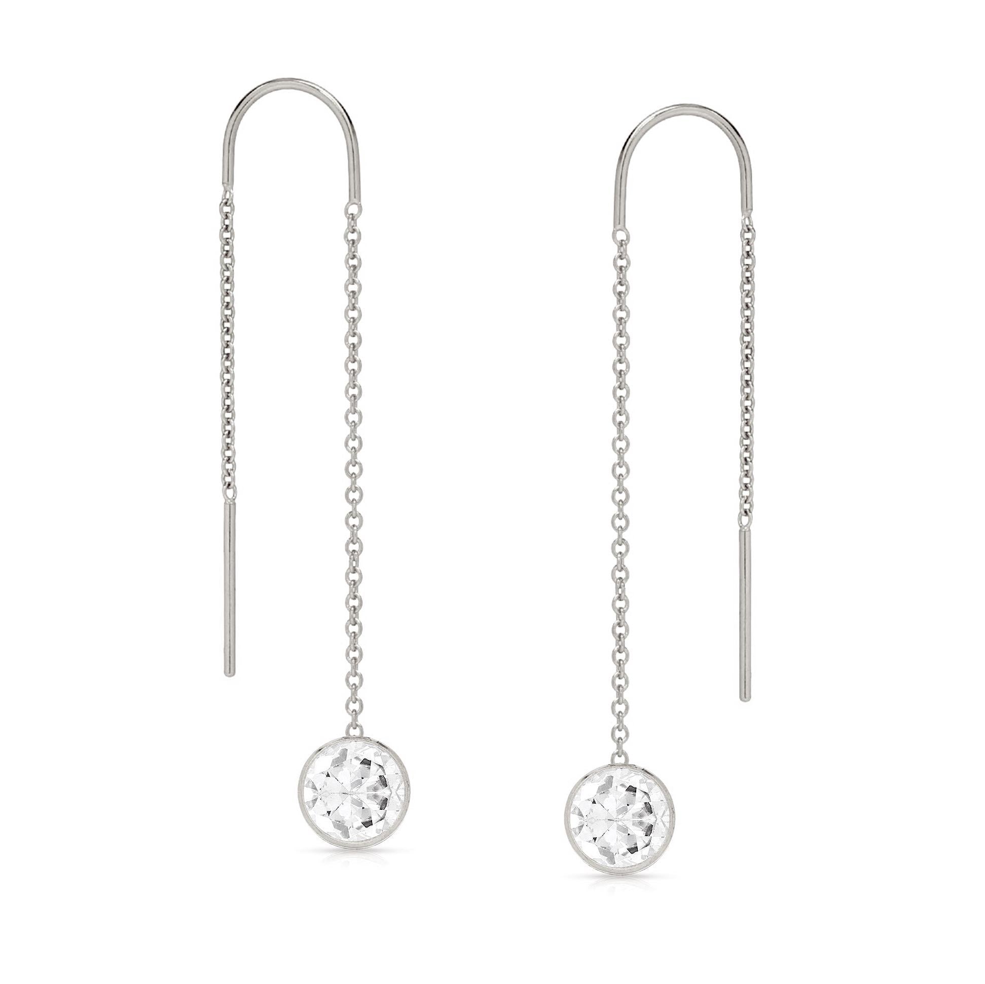 Stunning Bezel Ear Threader