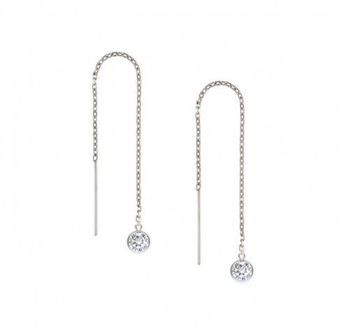 Threader Earrings - Dainty threader chain earrings | J&CO Jewellery