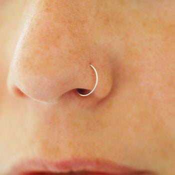 J&CO Jewellery Nose Ring 8mm Silver