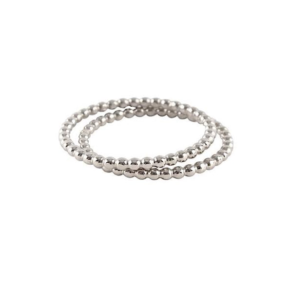 Blasenkugellring Silber