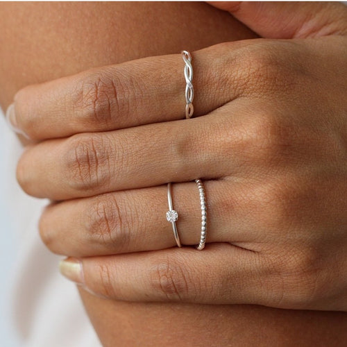 Skinny silver hotsell ring