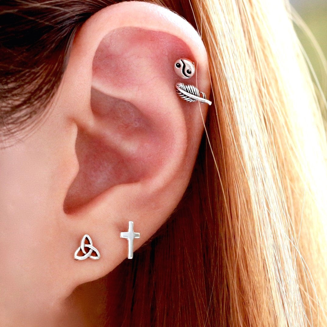 Cross Stud Earrings