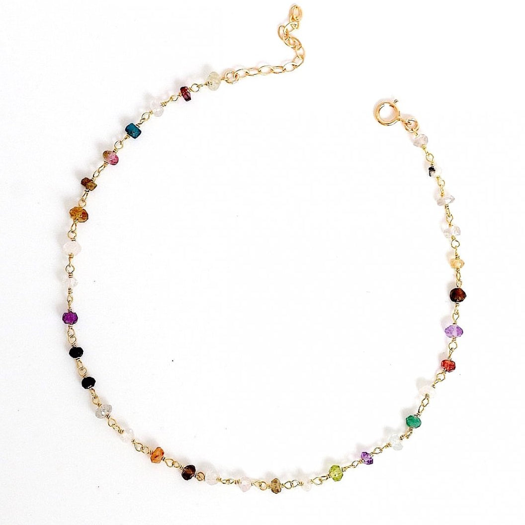Colorful Gemstone Choker J CO Jewellery