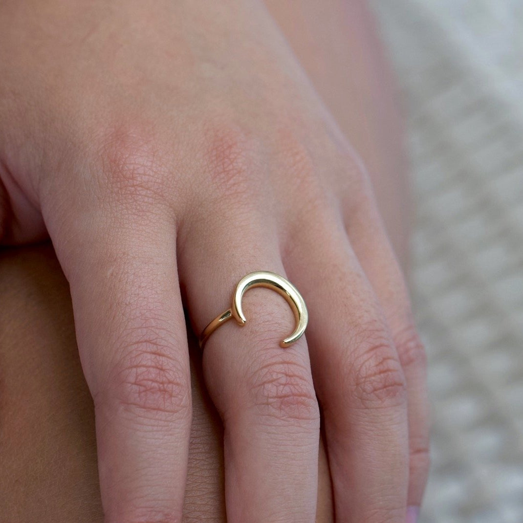 Crescent Moon Ring