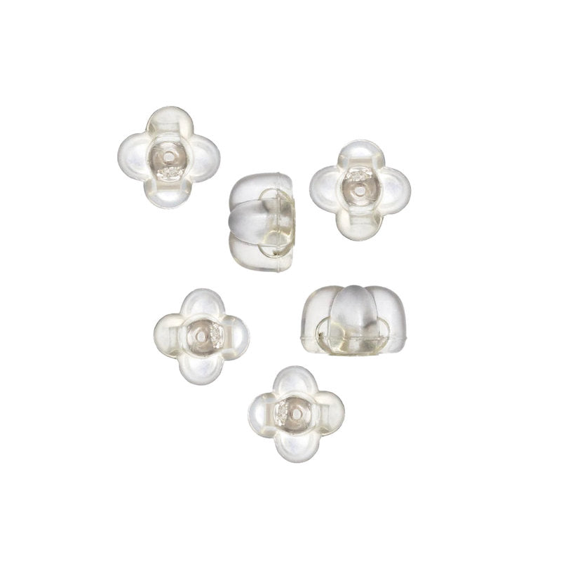 四葉草矽膠耳環背扣