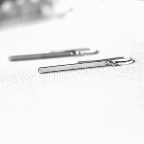 Boucles d'oreilles en barre élégant