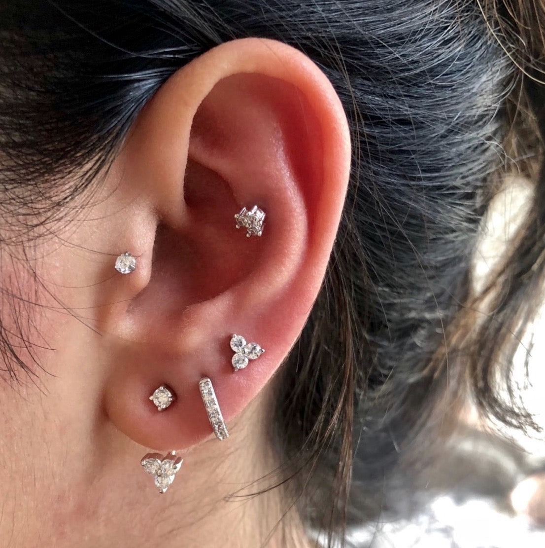 Glitrende Trio Øre Jakke